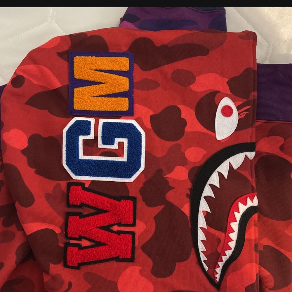 authentic bape shark hoodie